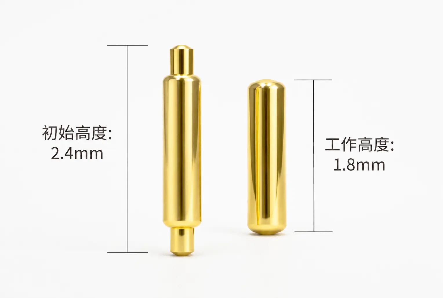 Micro Pogo尺寸示意图