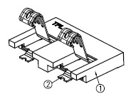 2pin弹片连接器 200050-2