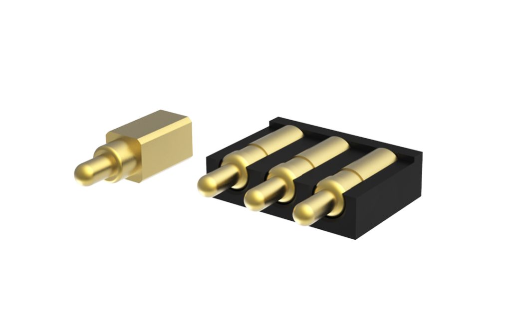 侧放式弹簧针/侧接式弹簧针 (Pogo Pin)，顶针连接器