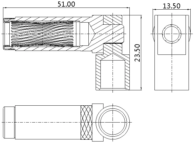 90°扭簧+压线孔端子90°扭簧+压线孔 