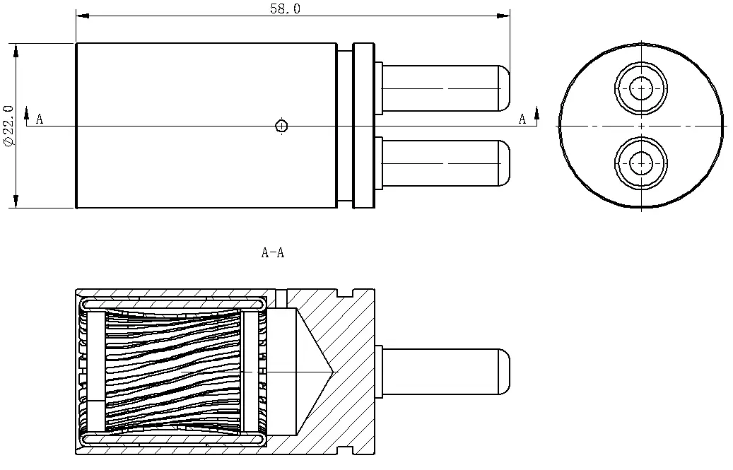 反爪+双针端子反爪+双针 