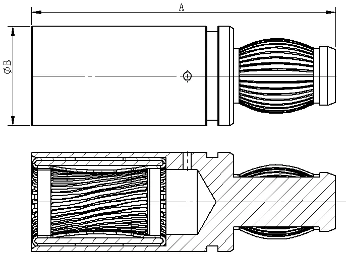 反爪+灯笼簧端子反爪+灯笼簧