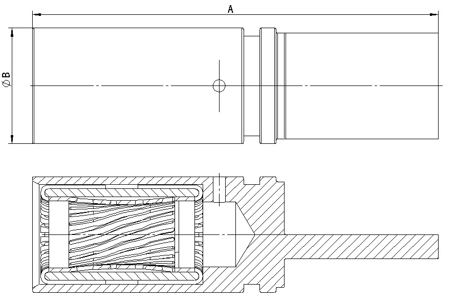 反爪+铣扁端子反爪+铣扁