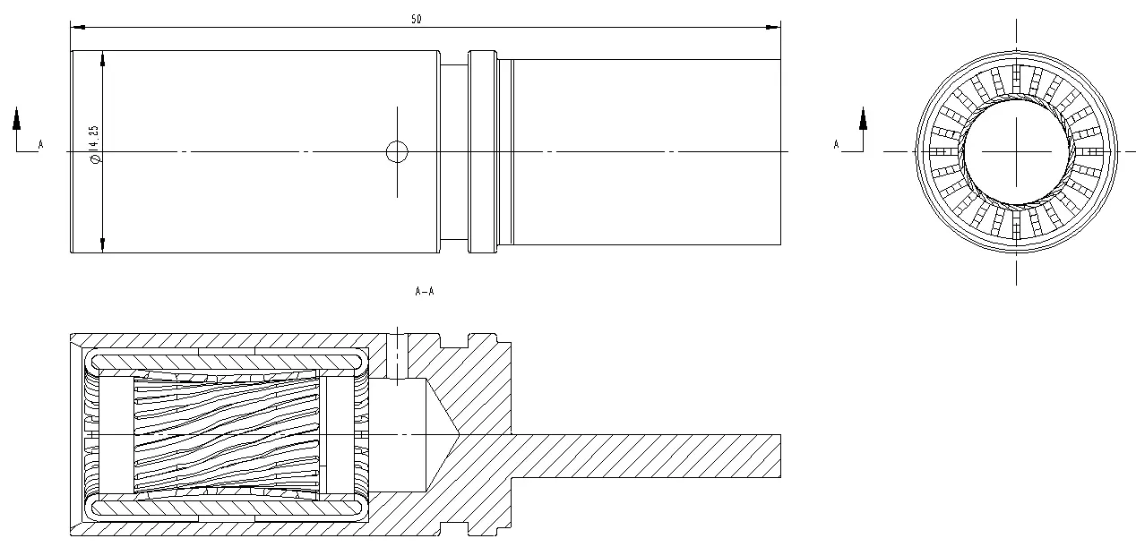 反爪+铣扁端子反爪+铣扁 