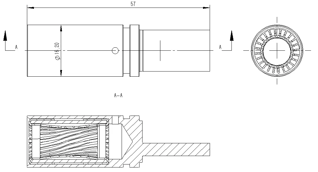 反爪+铣扁端子反爪+铣扁 