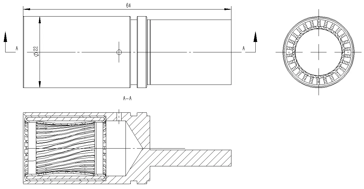 反爪+铣扁端子反爪+铣扁 