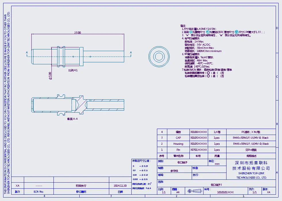 收口端子收口端子 