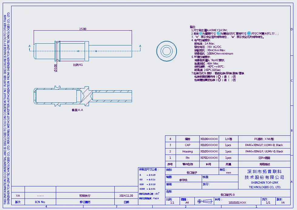 收口端子收口端子 